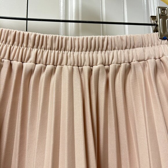 OAK + FORT Pleated Midi Skirt Pink - Picture 5 of 9